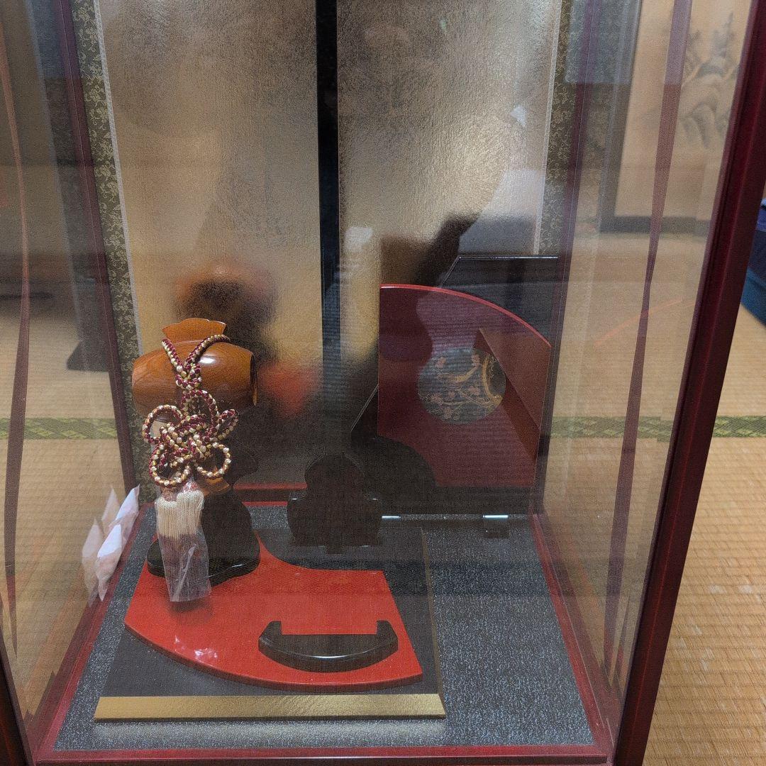 木目込人小槌ガラスケース付き