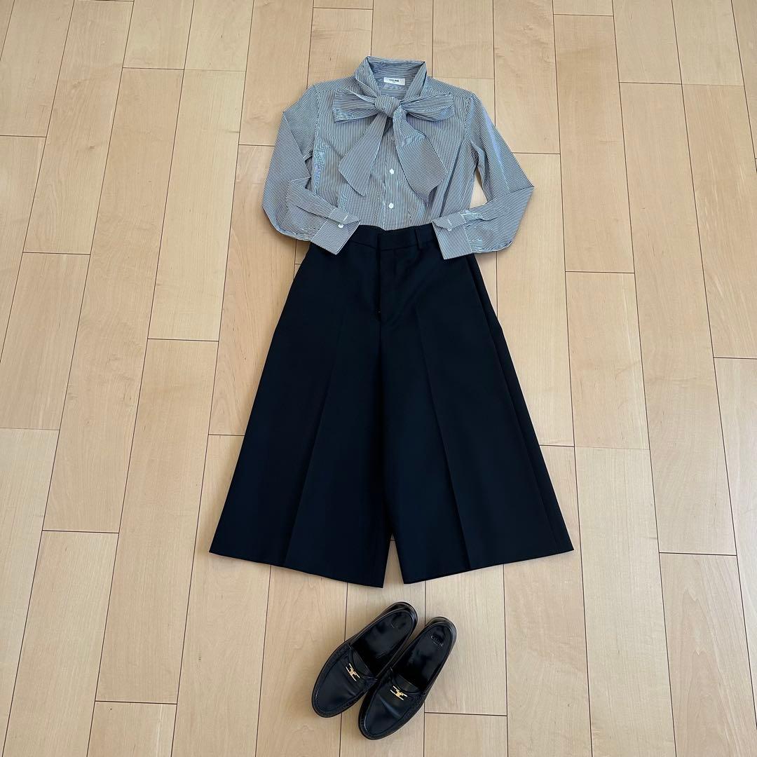 CELINE ブラック キュロットスカート 36