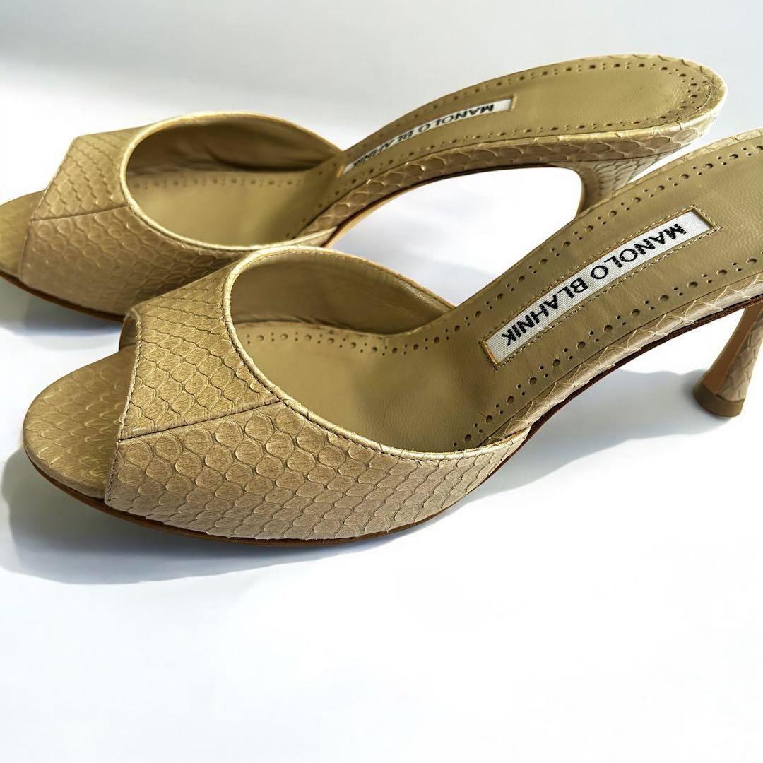 【美品•レア】MANOLO BLAHNIK マノロブラニクミュール サンダル