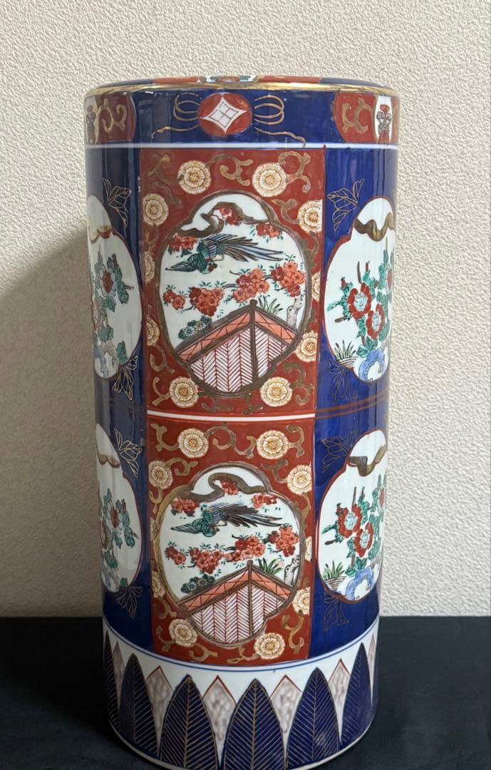 伊万里　錦絵　傘立　古民具　送料込み251025