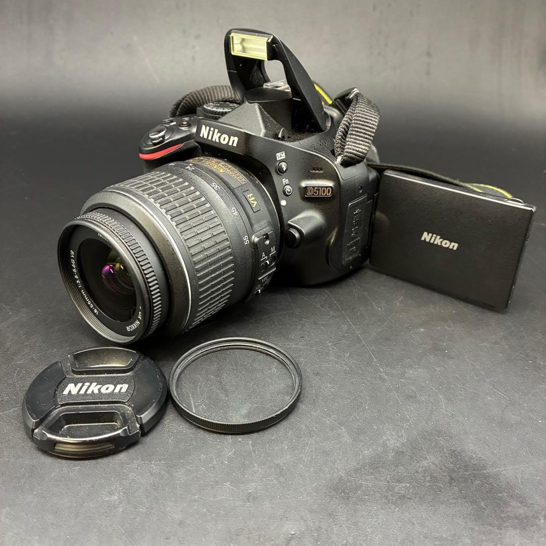 【動作OK】Nikon D5100 本体とレンズ　ショット数2449枚