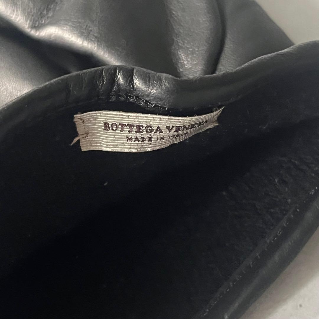 【未使用/付属品有り】ボッテガヴェネタ　メンズ　レザー手袋　イントレチャート　黒