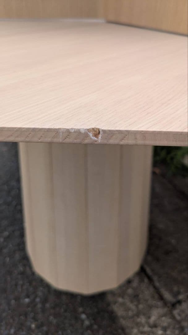 カリモク KNS カラーウッドプレーン ミディアム ラウンドテーブル　M2736