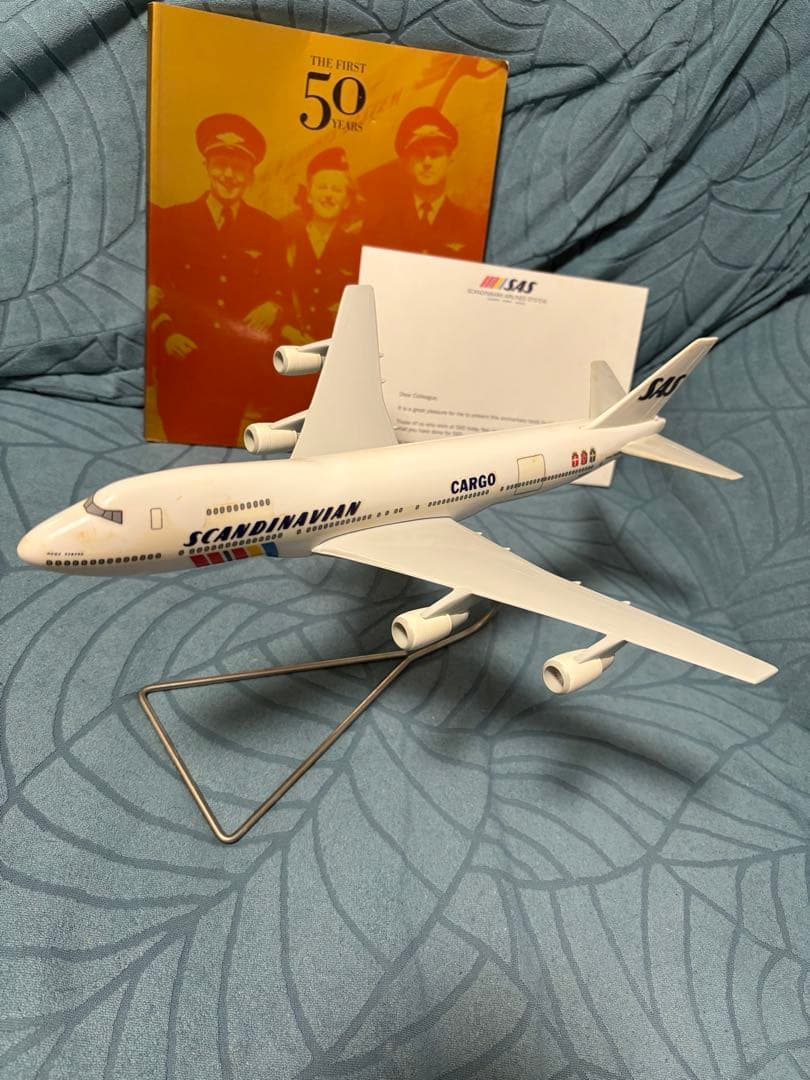 スカンジビア航空 モデルプレーン 1/200 50周年冊子 1996年