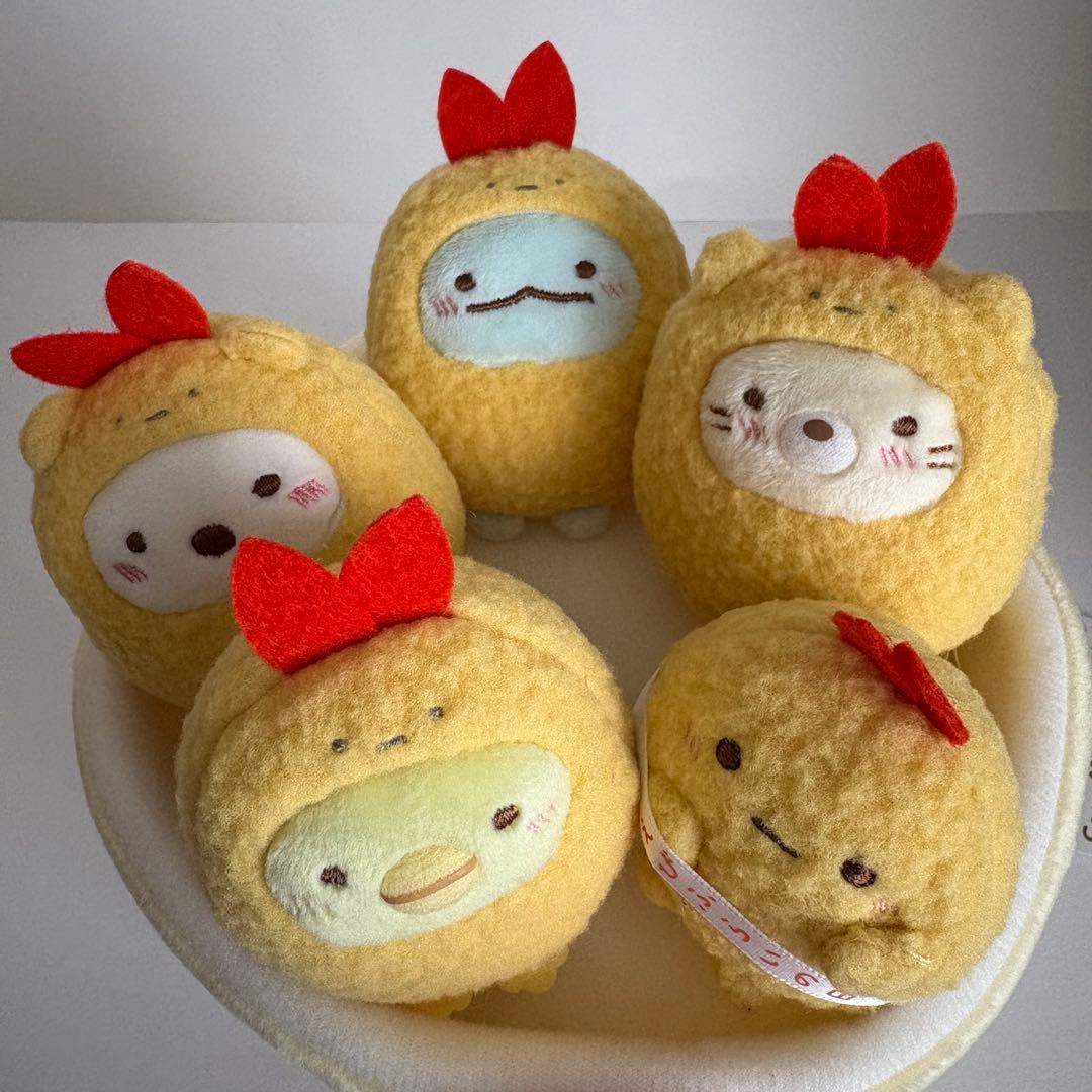 すみっコぐらし　えびふらいの日　スペシャルぬいぐるみ　5コセット