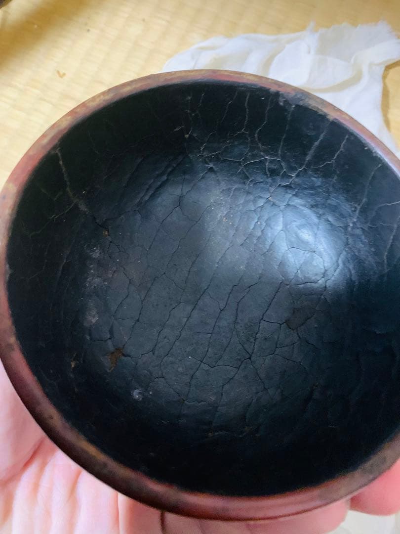 中国明〜清時代堆朱お茶碗2点(元箱付き)