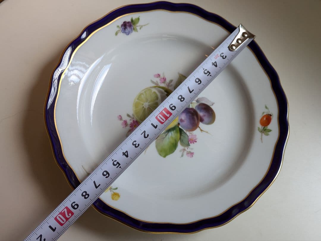 Seiko　マイセン Meissen フルーツ コバルト 金彩