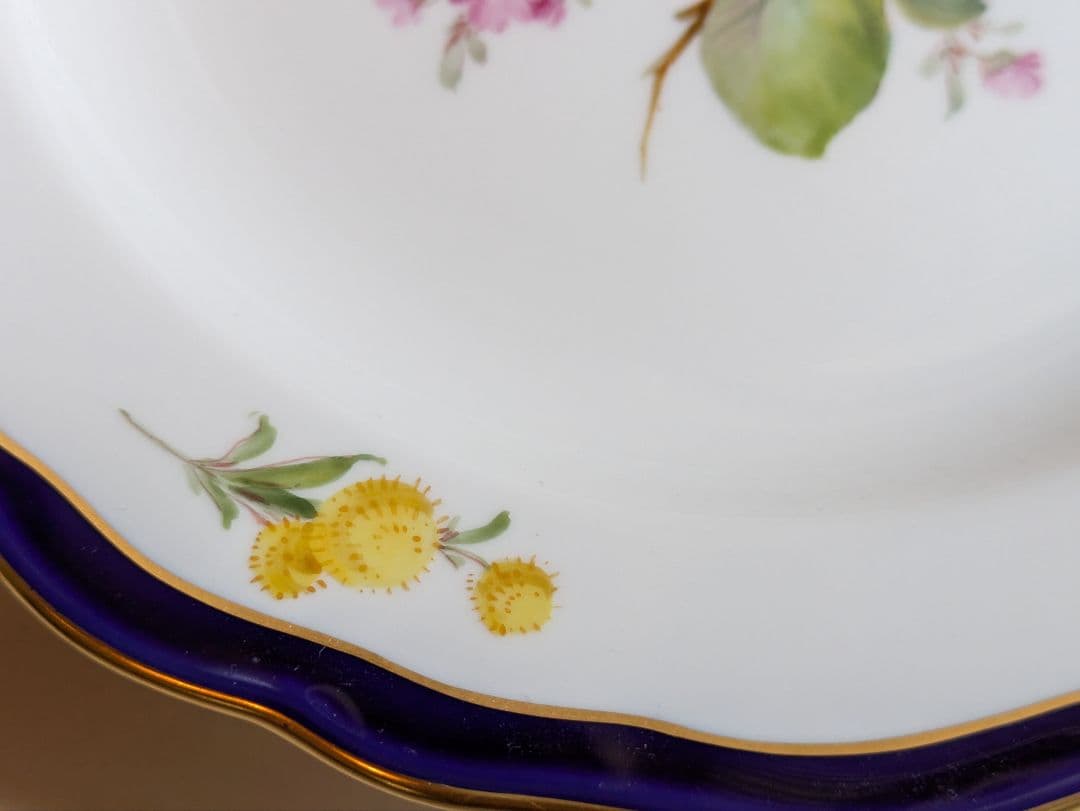 Seiko　マイセン Meissen フルーツ コバルト 金彩