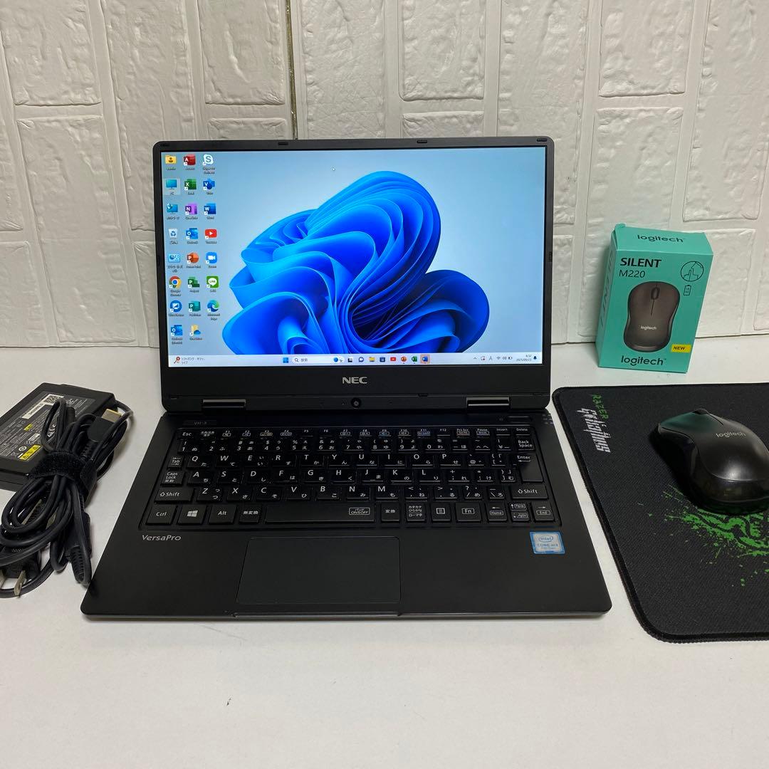 Windows11オフィス2024年SSD NECノートPC13.5インチFHD