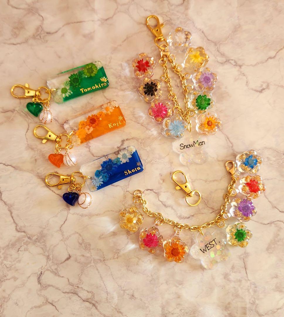 蜜柑　お花キーホルダー