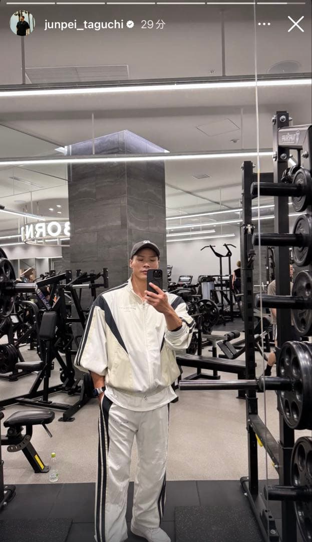 完売リフトLYFT2LINEOVERSIZE TRACK 上下LセットIVORY