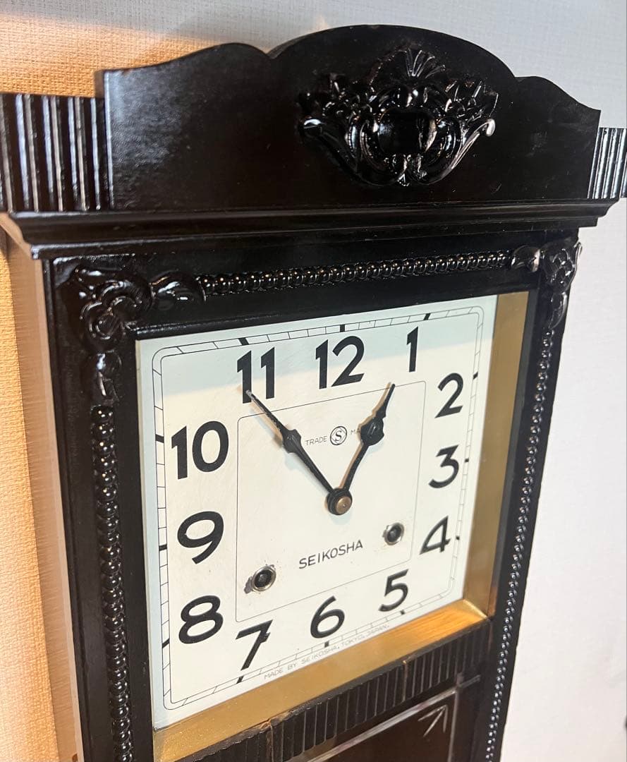 SEIKOSHA精工舎振り子時計ゼンマイ掛け時計柱時計古時計ボンボン時計