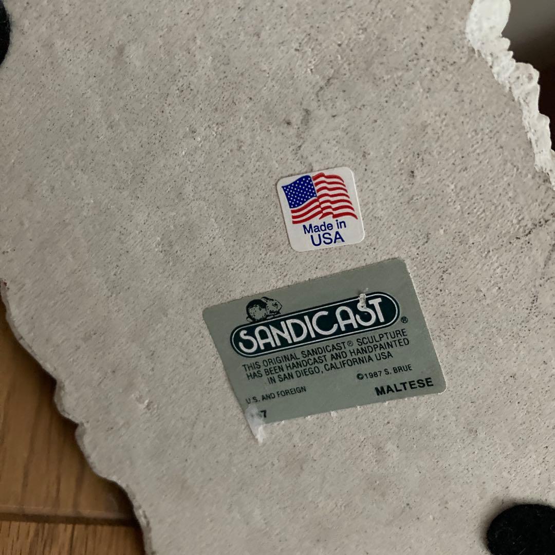 サンディキャスト社製　マルチーズ　置物　ヴィンテージ