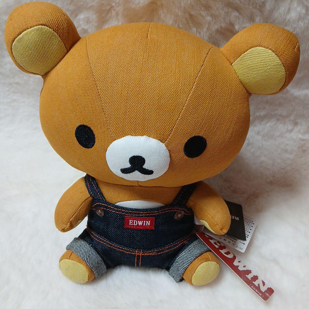 【紙タグ付き】リラックマ エドウィン EDWIN ぬいぐるみ デニム