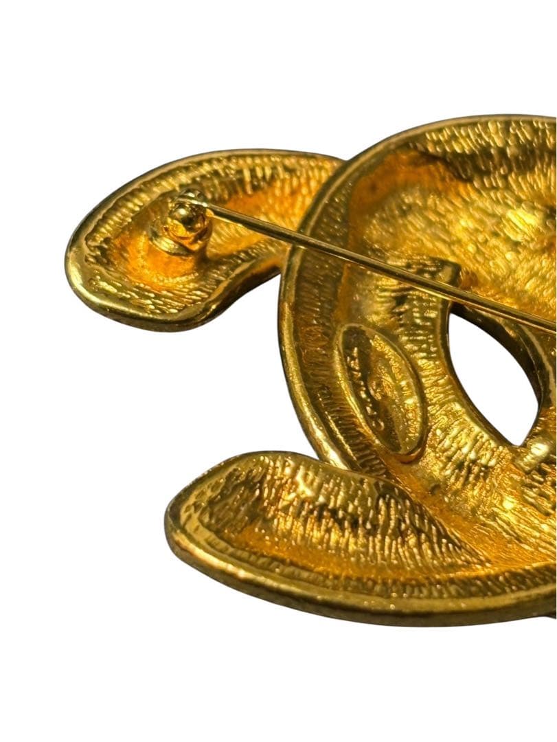 CHANEL シャネル マトラッセ ココマーク ゴールド　ブローチ