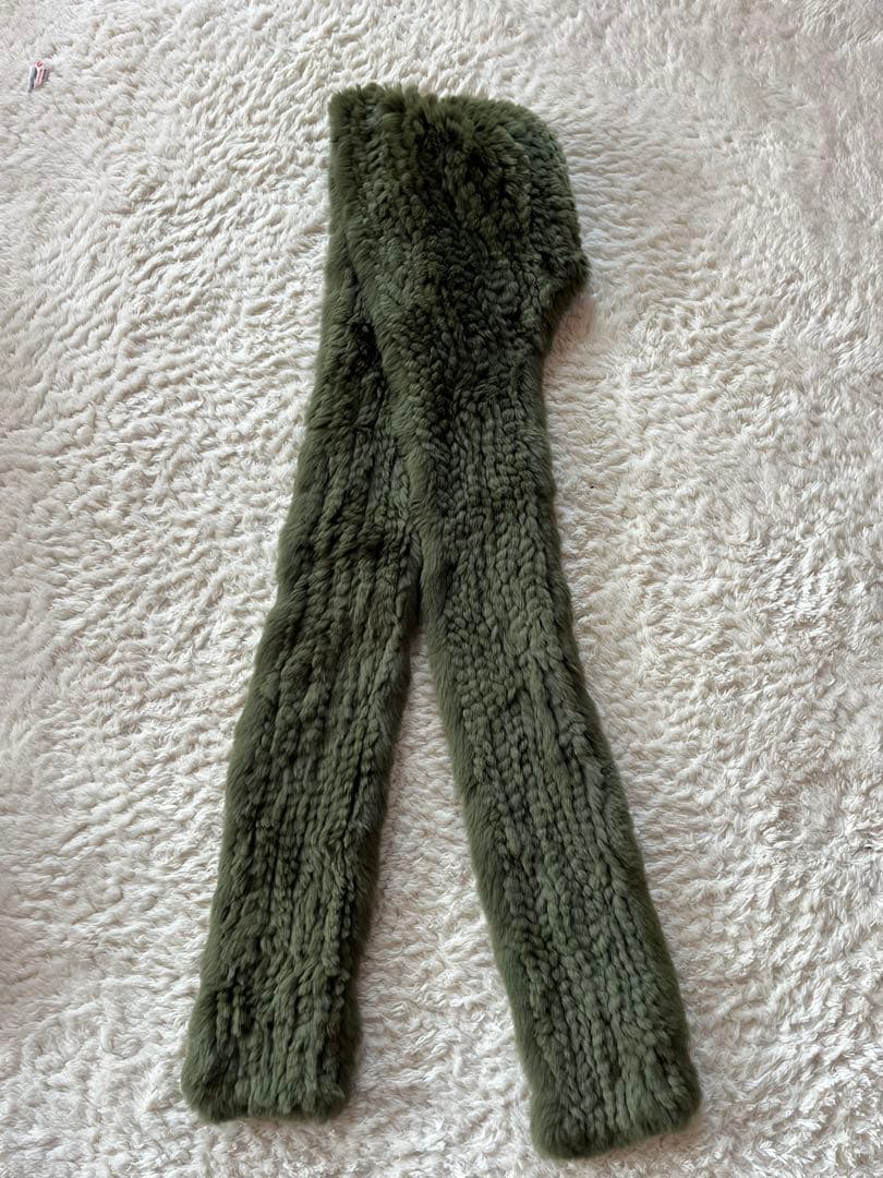 LIGNAGGIO オリーブグリーン レッキスラビット　バラクラバ　極暖　美品！