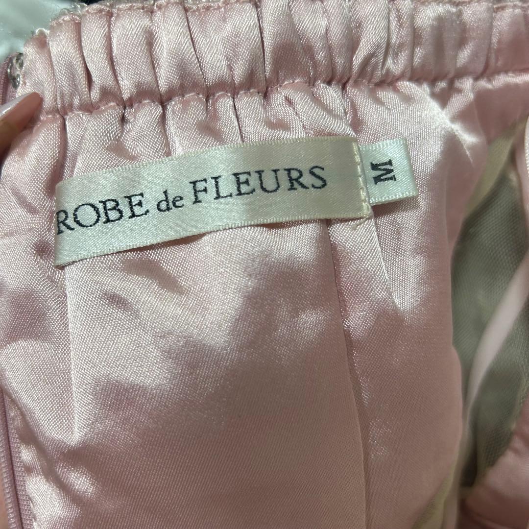 【ROBE de FLEURS/ローブドフルール】 ピンクリボンドレス