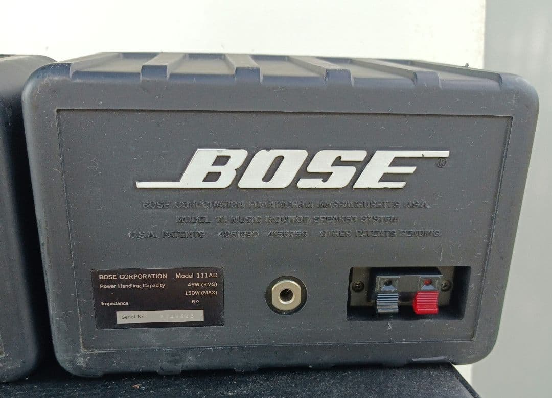 BOSE 111ADスピーカーペア　 ボックス型 ブラック