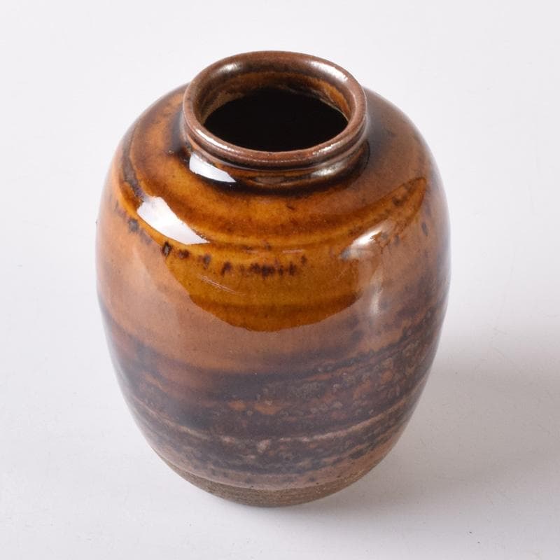 茶道具　瀬戸焼　茶入　仕覆・時代箱付　V　7590