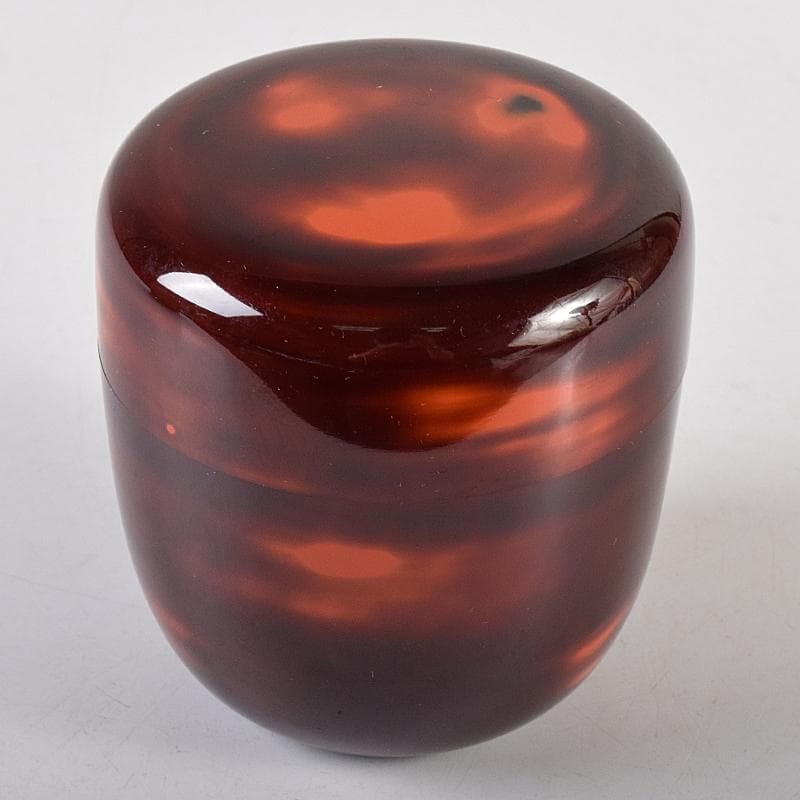 茶道具　漆塗　曙棗　裏千家十三代圓能斎書付箱　V　R8003