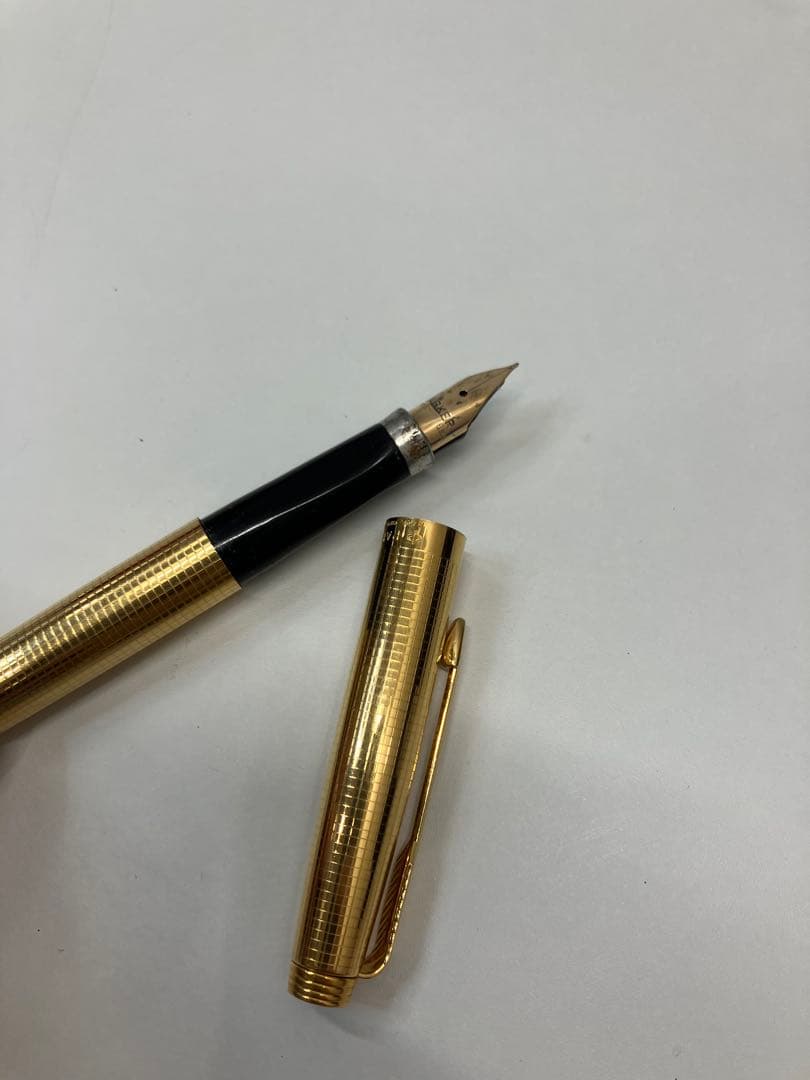 パーカー 万年筆 ゴールドカラー ペン先刻印あり　【3644】