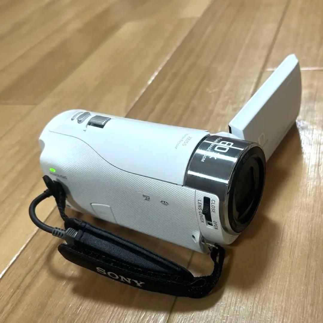 【美品】SONY（ソニー）HDR-CX470 ホワイト