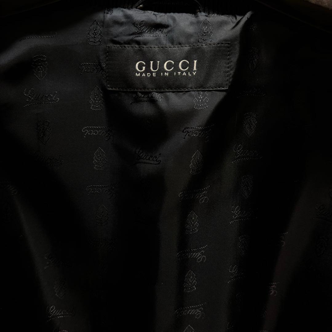 GUCCI レザー ジャケット ブラック 46