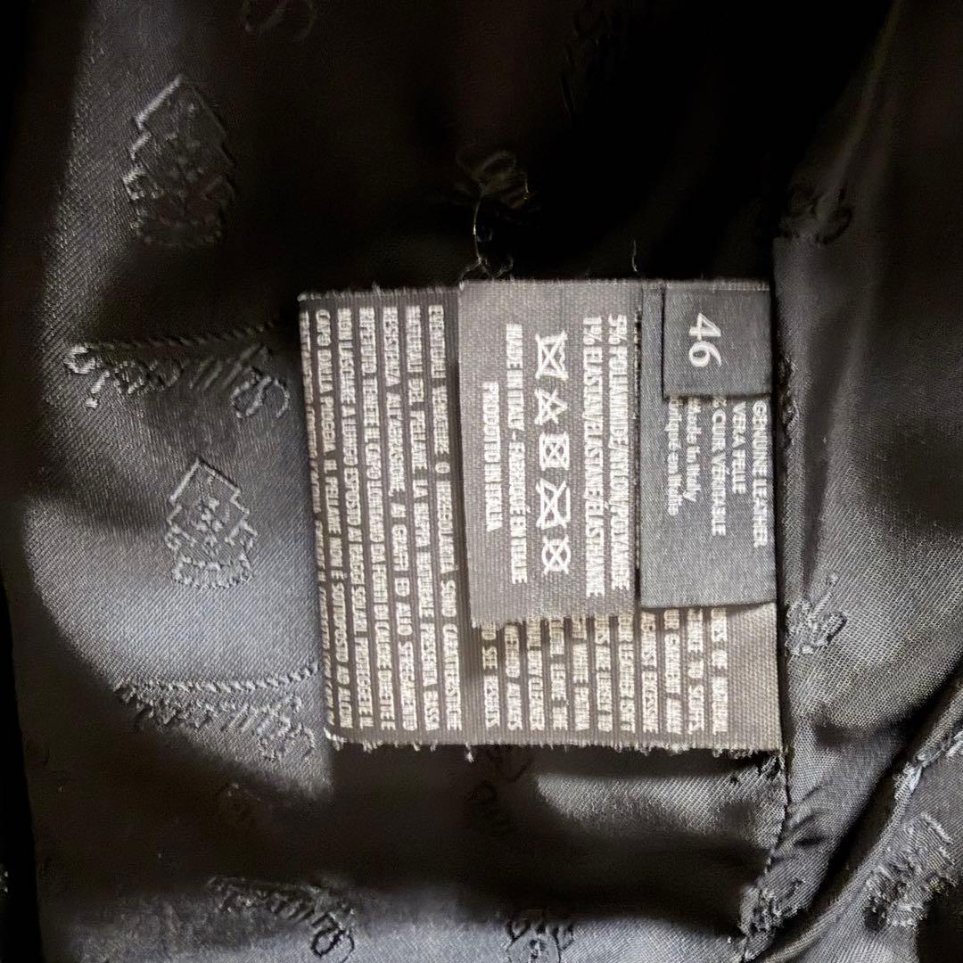 GUCCI レザー ジャケット ブラック 46