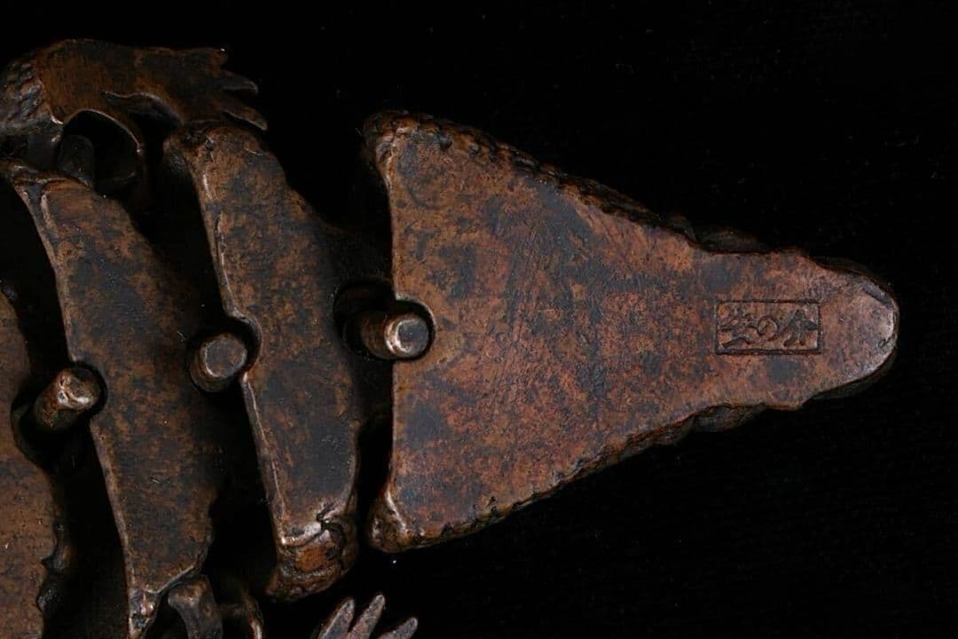 【龍文堂 安の介 造】超絶技巧 精巧自在 鰐 ワニ 金属工芸