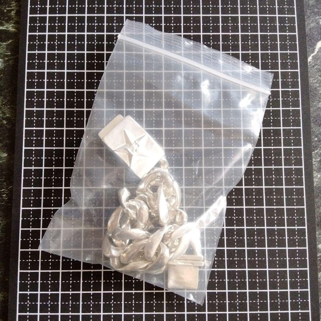 シルバー925 ツイスト星モチーフ チェーンブレスレット ★スター五芒星シンプル