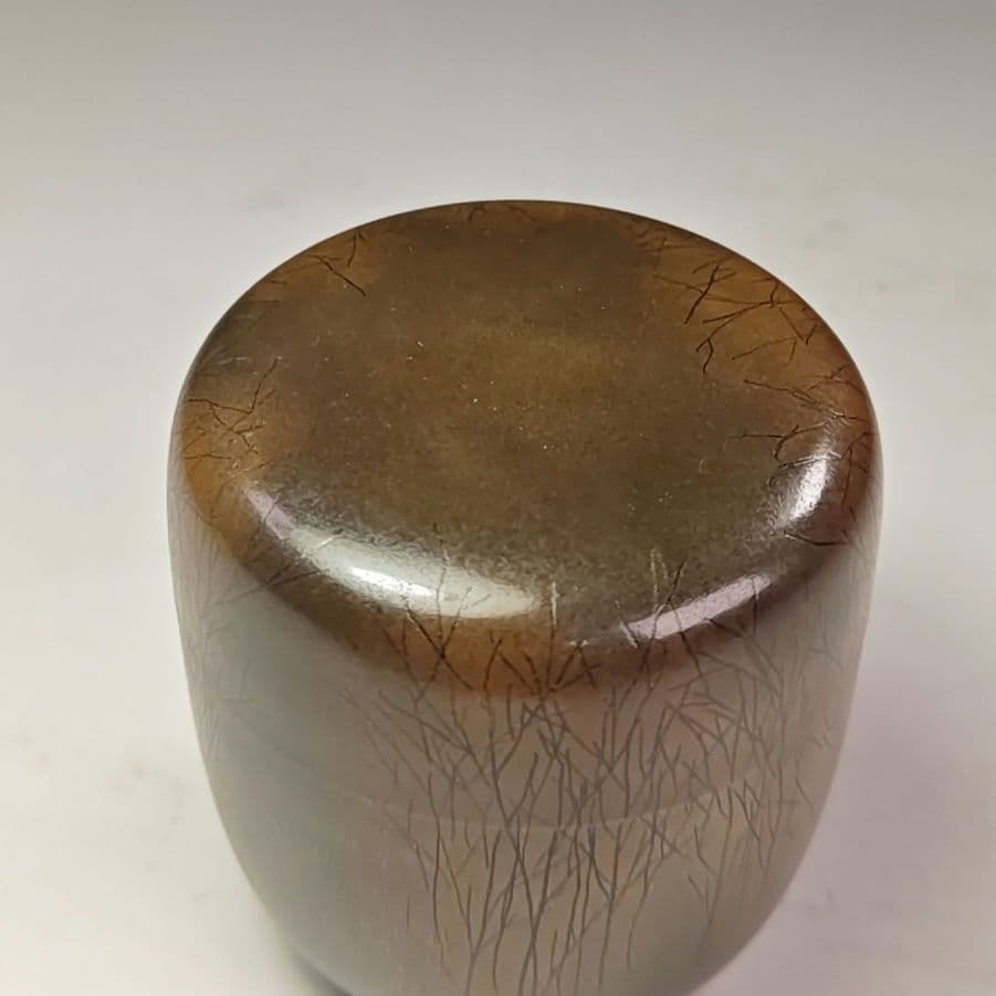 イ973 棗『西島栄治』『林　棗　共箱』漆塗　茶器　茶道具