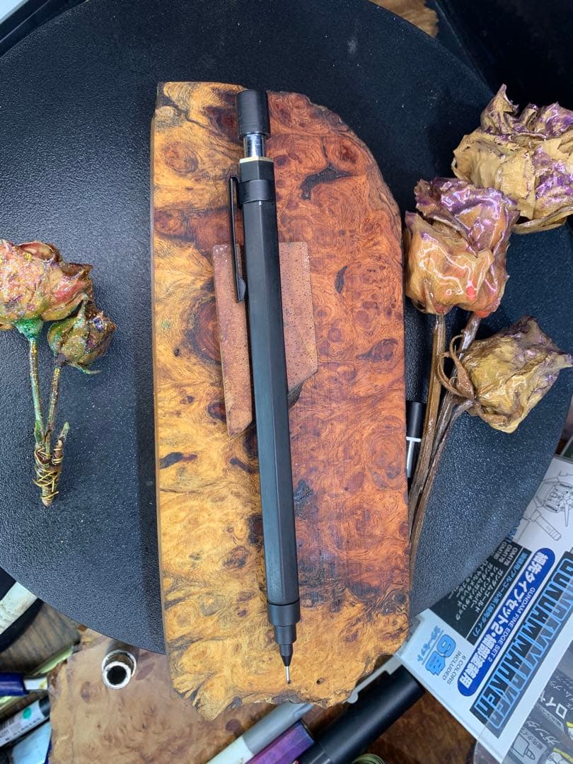 初心者グラフ1000フォープロPG1005青黒檀6角0.5mmヘッド青黒檀