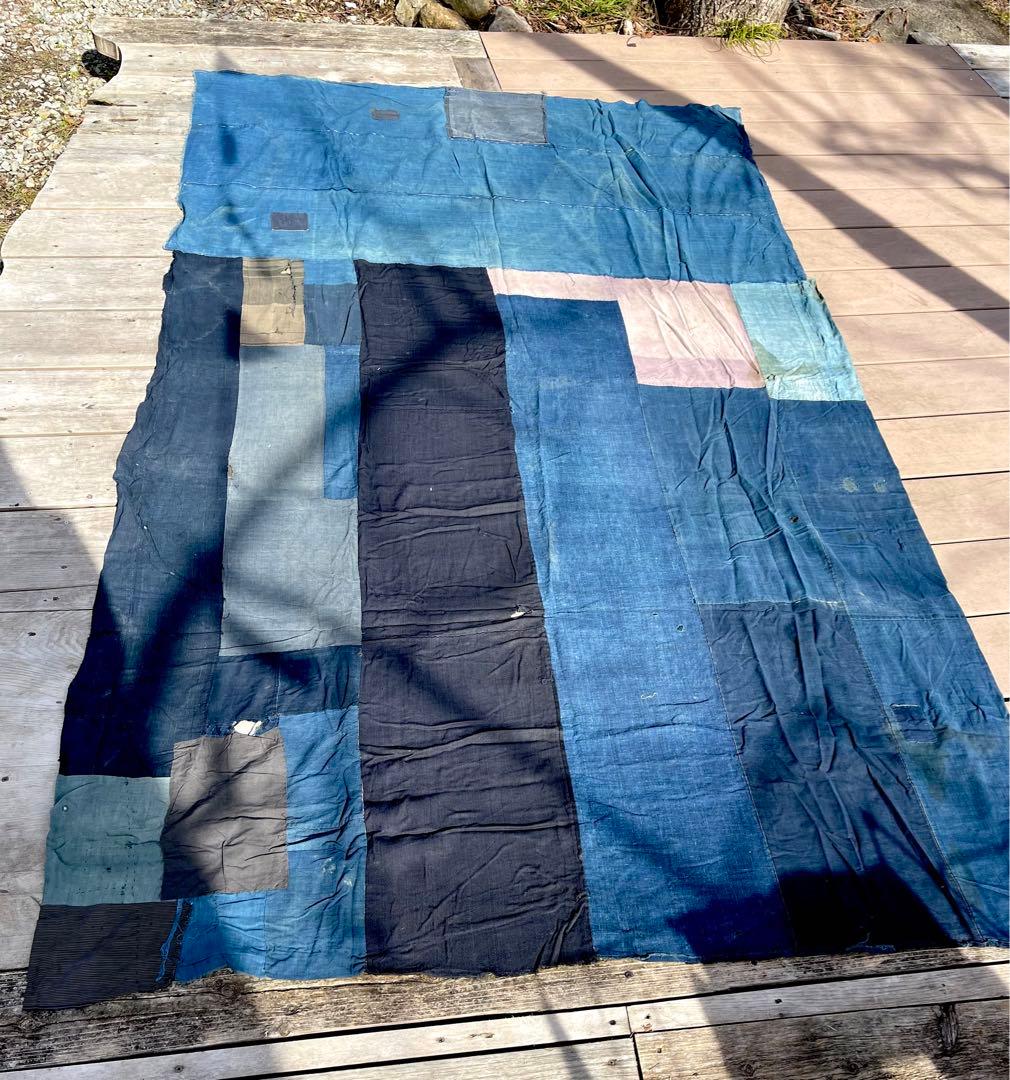 襤褸 本物 古布 ④ 超大判 寄せ布