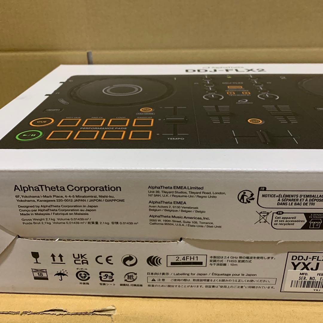 新品　AlphaThetaコンパクト DJコントローラー DDJ-FLX2