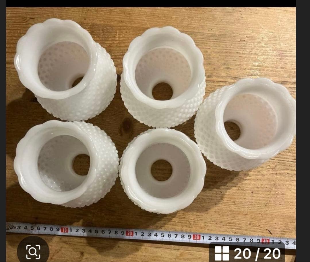 アンティーク　ミルクガラスシェード シャンデリア 5灯 天井照明　新居