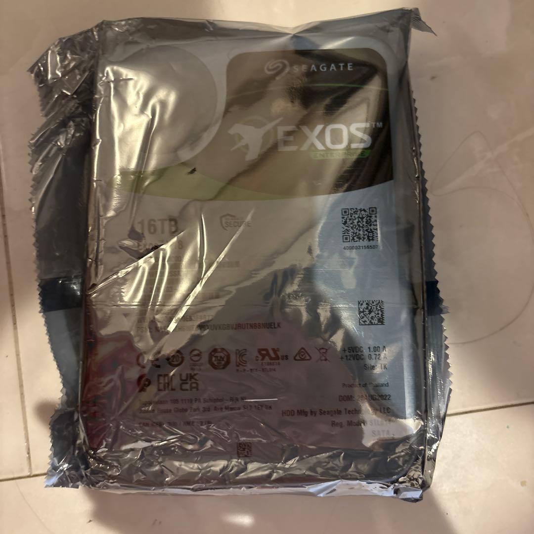 Seagate Exos X18 16TB HDD 2個セット