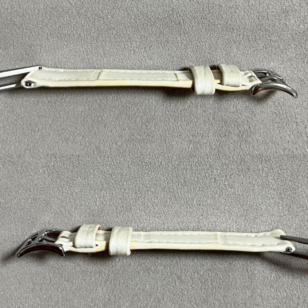 Hウォッチ ミニ ベルト Hermes エルメス 時計 腕時計 アリゲーター 白