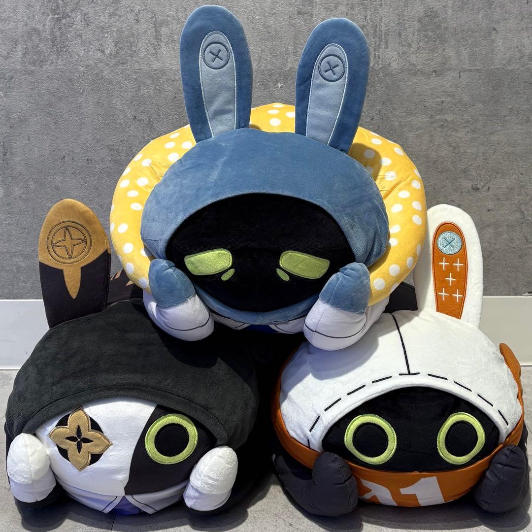 GIGO限定 ゼンゼロ ボンプ 寝そべりぬいぐるみ 3種 コンプセット