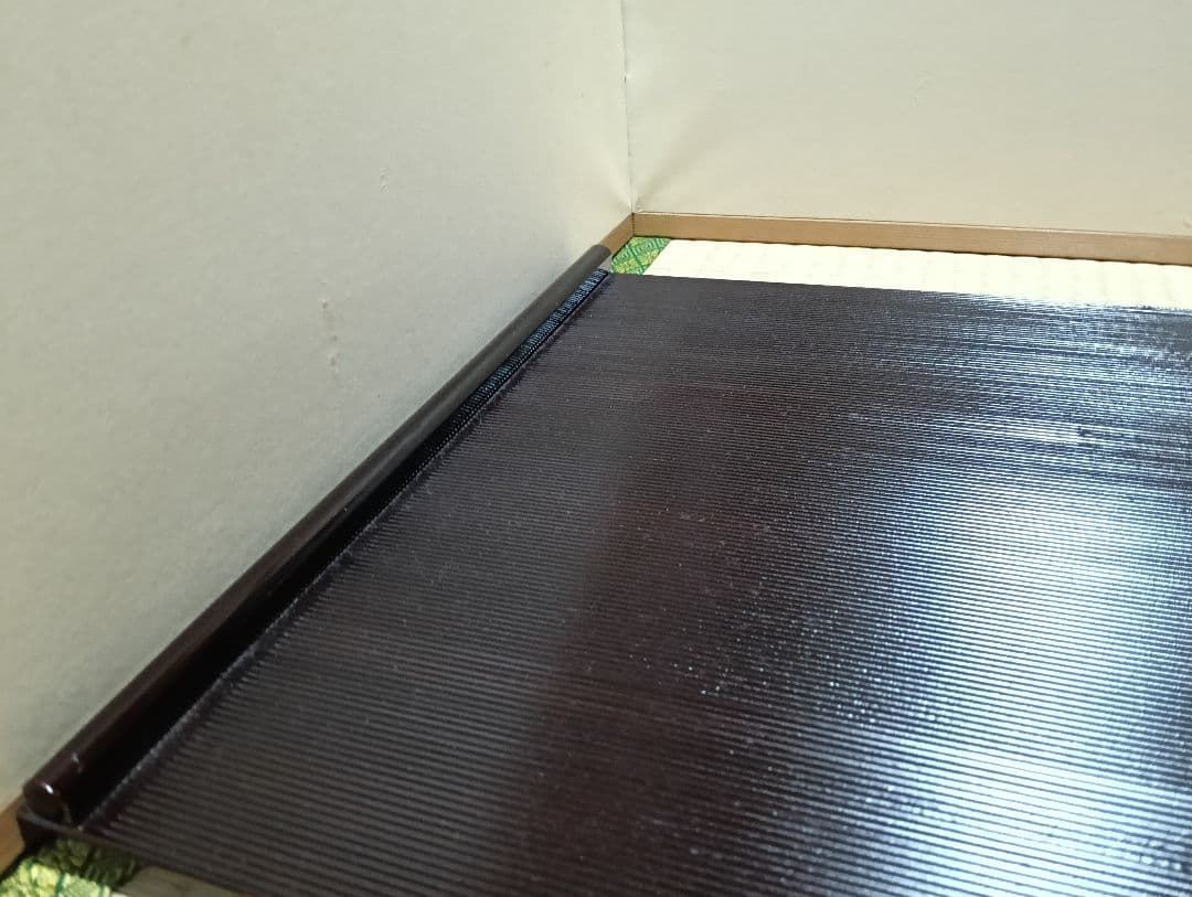 【茶道具整理中】少々難あり　木箱付　平安光入　造　溜塗　小袋棚