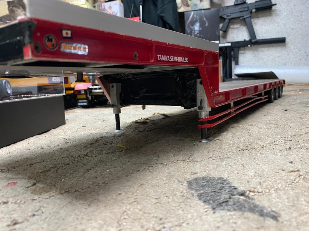 タミヤ　1/14 スカニアR620フルオペレーション　重機トレーラーセット