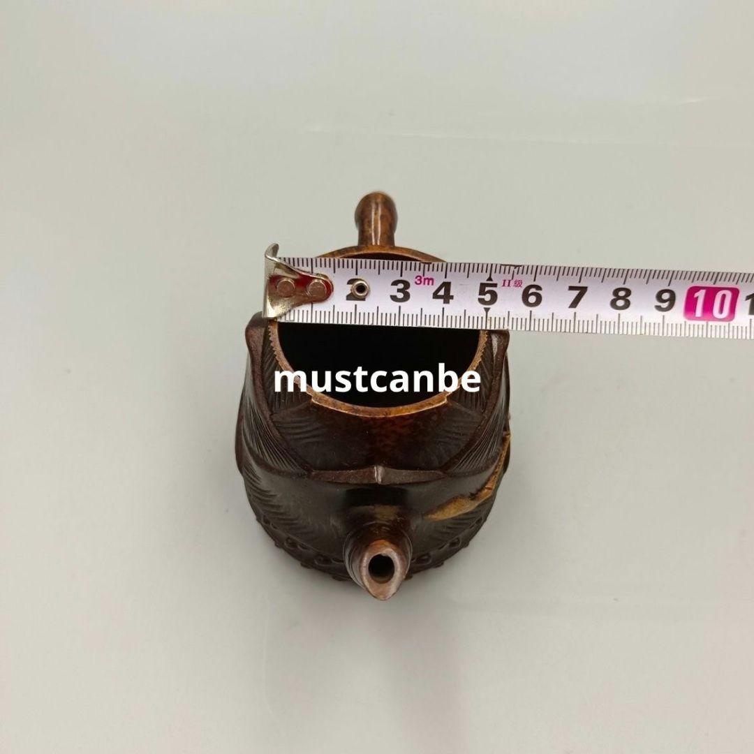 銅器 竹子茶壺 銅壺 茶道具 文房具 工芸品 置物