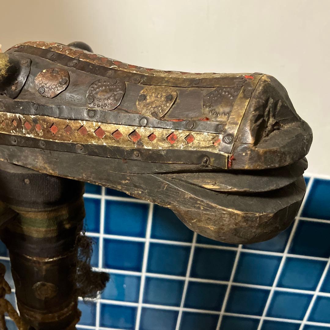 マリ共和国　木製馬のオブジェ