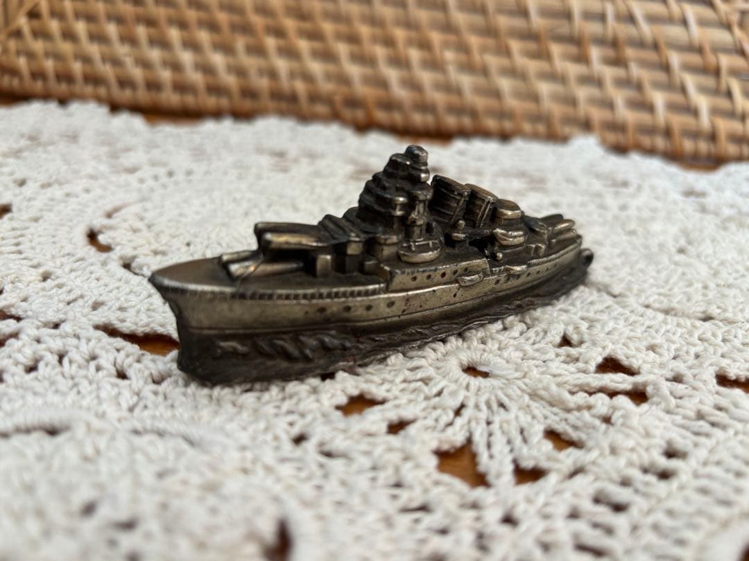 希少 戦前 グリコ おまけ 軍艦文鎮　特製懸賞品 レア (写真追加確認)