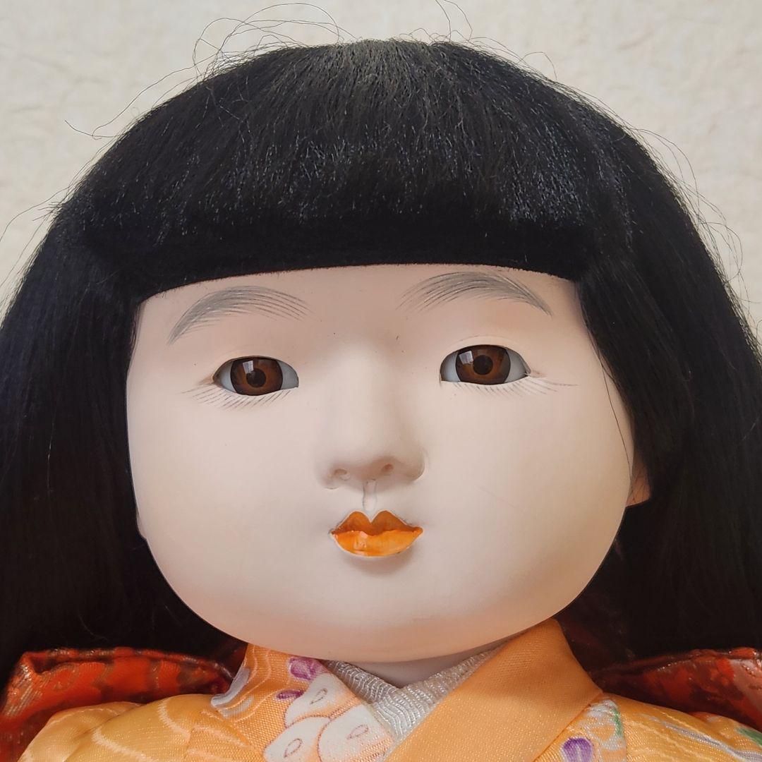 市松人形 男の子と女の子 2体セット 日本人形 正絹の衣装 本松 昭和レトロ