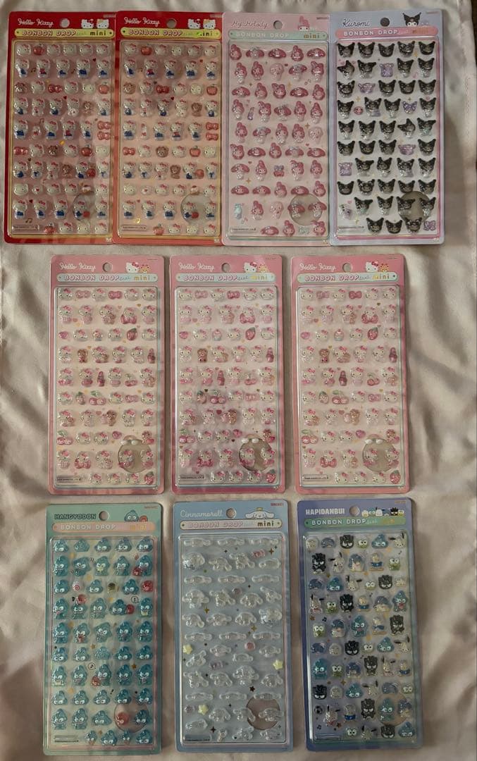 ボンボンドロップシール　ボンドロ　サンリオ　mini キティ　はぴだんぶい