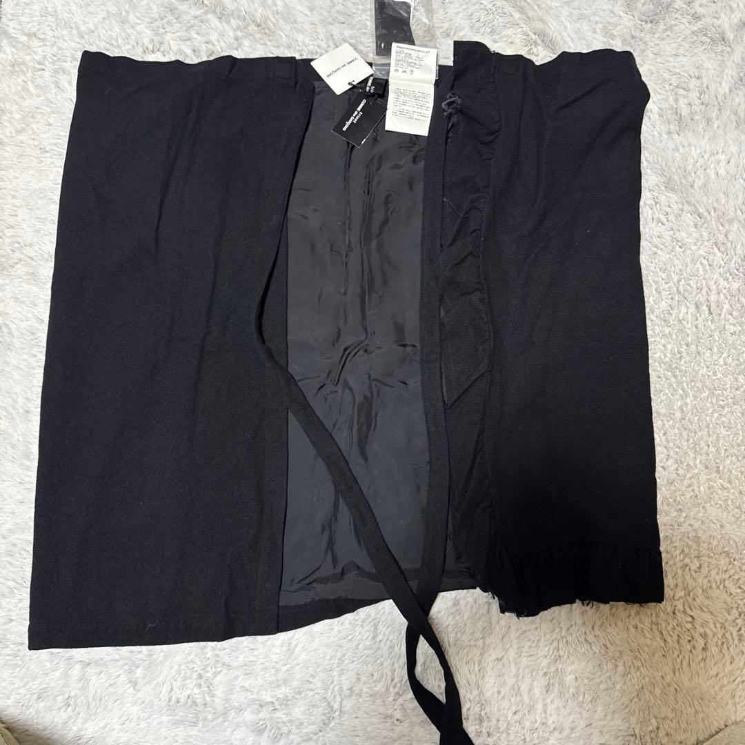 コムデギャルソン　tricot ブラック 巻きスカート