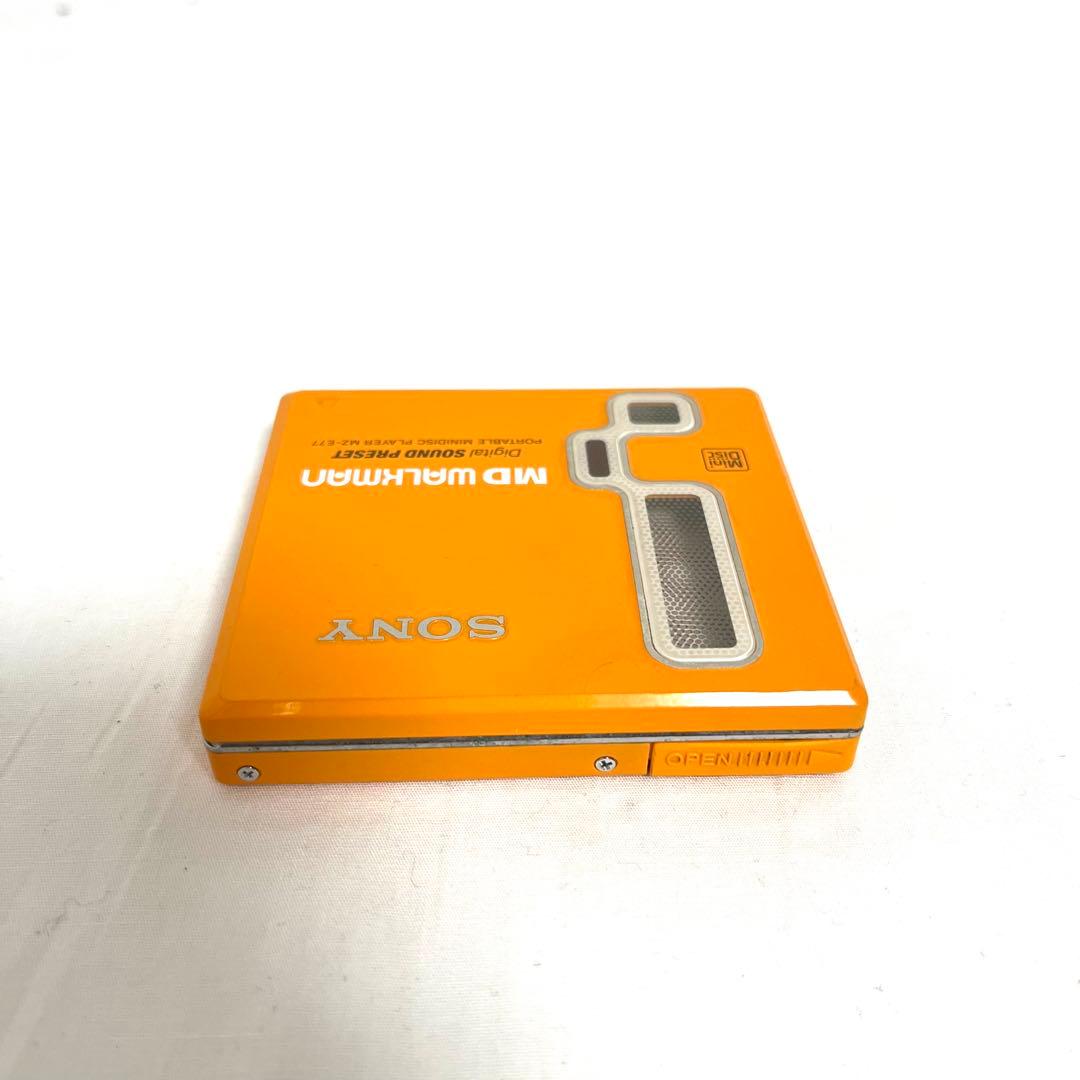 SONY MD WALKMAN MZ-E77 ソニー MDウォークマン オレンジ