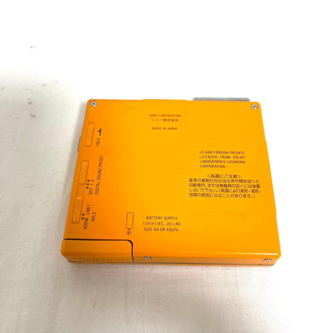 SONY MD WALKMAN MZ-E77 ソニー MDウォークマン オレンジ