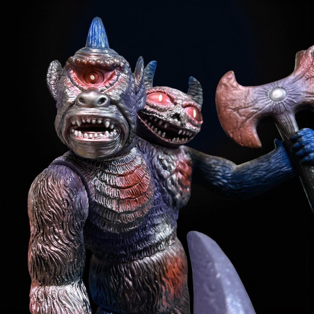 インディーズソフビ ツーヘッド サイクロプス デーモン 双頭怪獣 フィギュア