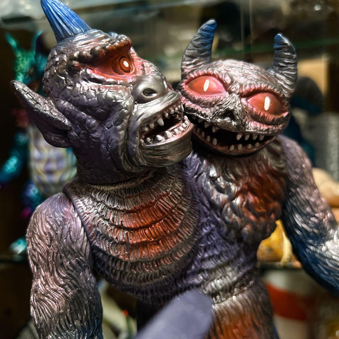 インディーズソフビ ツーヘッド サイクロプス デーモン 双頭怪獣 フィギュア